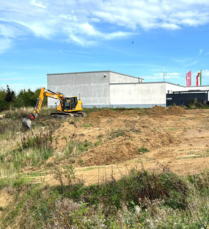Baubeginn im Bikepark Eikamp